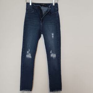 Just Black Skinny Blue Jeans with Stretch Fit